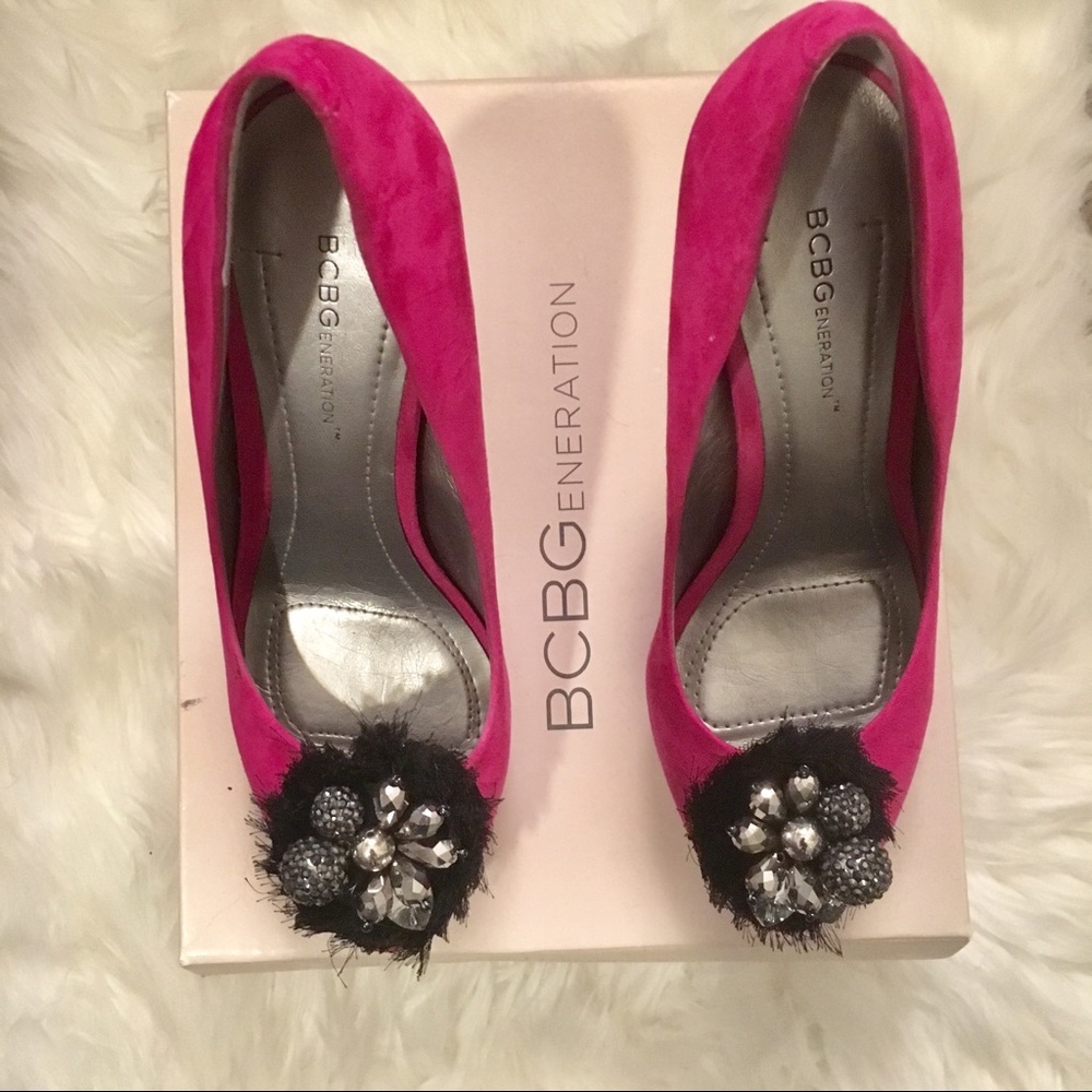 ❗️SOLD❗️BCBGeneration BG-Scottie faux suede fuchsi